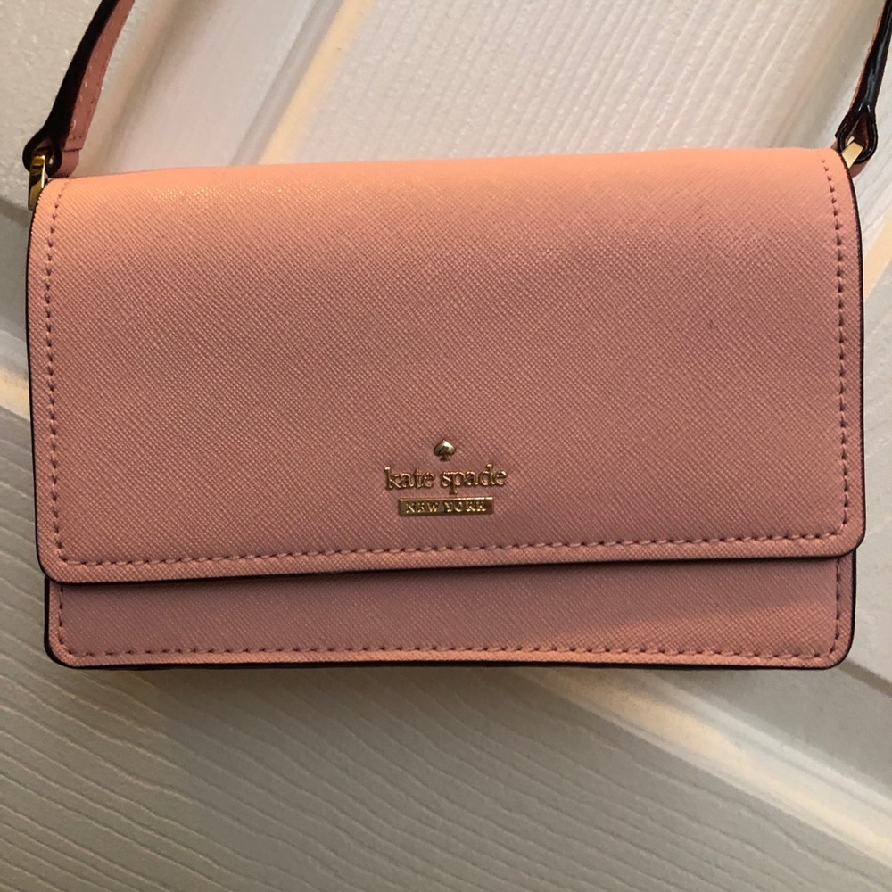 Kate Spade baby pink crossbody purse